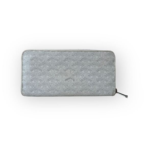 Goyard White Goyardine Matignon GM Wallet - Picture 2 of 13